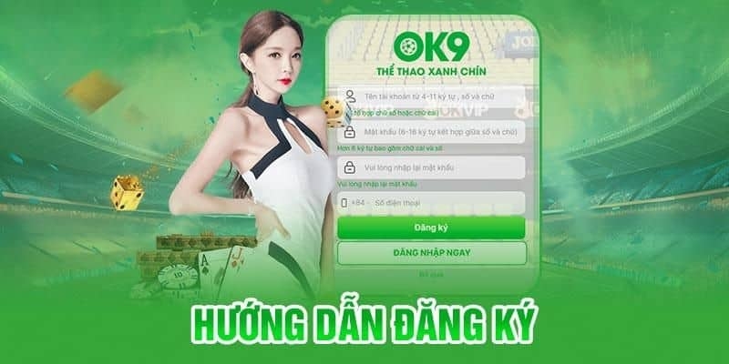 Truy cập link vào nhà cái chính thức để bắt đầu thực hiện đăng ký OK9